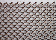 Trang trí đầy màu sắc cuộn lưới kim loại treo rèm, chuỗi liên kết dây lưới