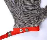 Chống cắt Găng tay an toàn bằng thép không gỉ Dây kim loại Lưới cắt Chống thoáng khí