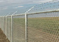 Hàng rào liên kết chuỗi bảo mật mạ kẽm nhúng nóng 4FT 5FT với dây thép gai