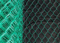 Diamond Shape Green Coated Chain Link Hàng rào 50mm đến 70mm Kích thước mở