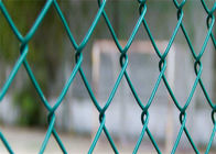 Hàng rào liên kết chuỗi bằng nhựa màu xanh lá cây có lỗ kim cương 2,5mm