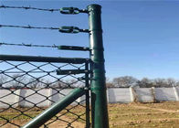 Dệt lưới liên kết chuỗi 6ft Hàng rào mạ kẽm tạm thời có thể di chuyển