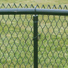 Hàng rào lưới liên kết chuỗi 6ft X 30ft Màu xanh lá cây Trắng 55mmx55mm Mở cho gà và cừu